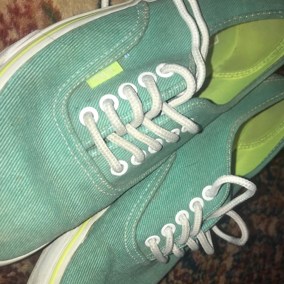 Turquoise Vans - Size 8.5 - Picture 4 of 4